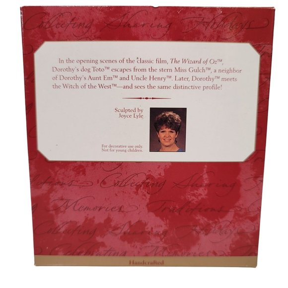 HALLMARK Miss Gulch Wizard of OZ 1997 Keepsake Ornament Handcrafted Collectible - Picture 3 of 4